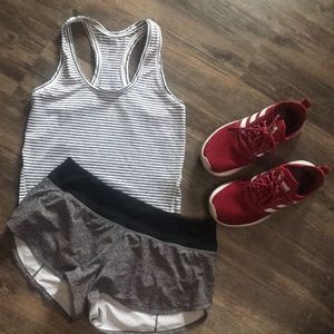Lululemon Speed Up Shorts size 4 grey black lulu